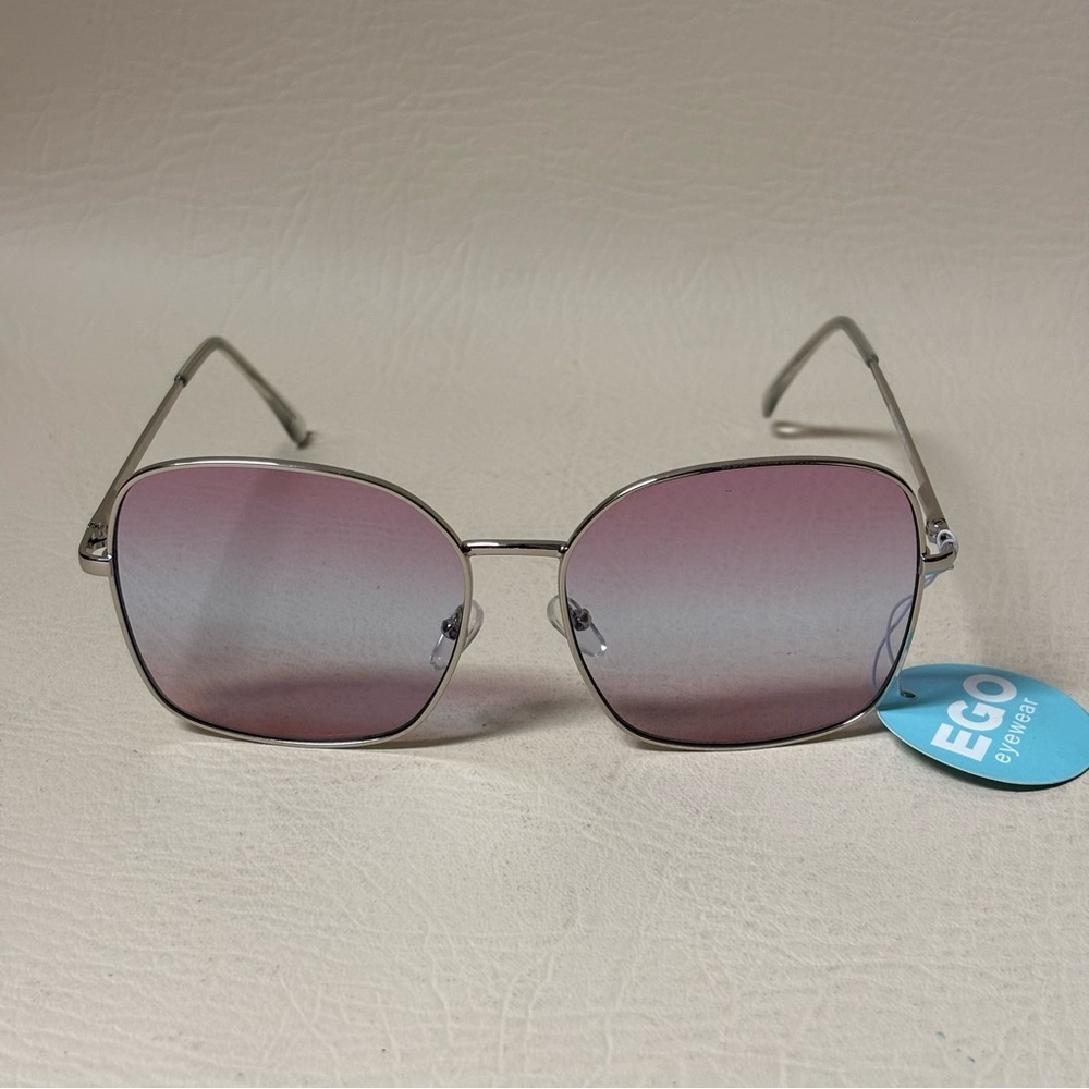 EGO WOMEN'S OVERSIZED SQUARE STYLE THREE TONED LENS SUNGLASSES - Picture 2 of 7